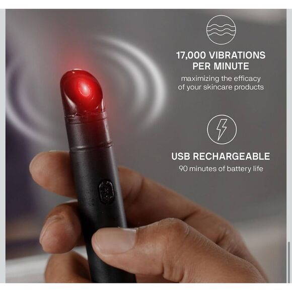 Black Wolf Revitalizing Eye Pen - Soothing Vibration Techology tool NEW - Picture 3 of 4